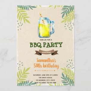 Invitación al cumpleaños de lemonade verano
