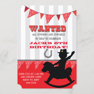 Invitación al cumpleaños de Little Cowboy Buckaroo