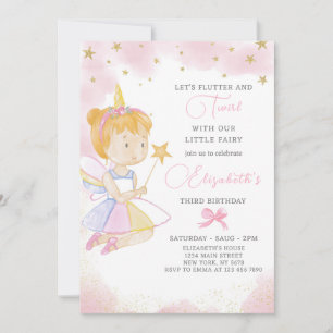 Invitación al cumpleaños de Little Fairy