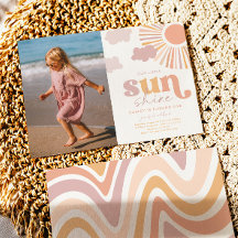 Invitación al cumpleaños de Little Sunshine Photo