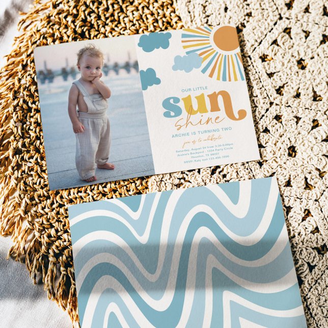 Invitación al cumpleaños de Little Sunshine Photo (Subido por el creador)