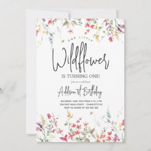 Invitación al cumpleaños de Little Wildflower