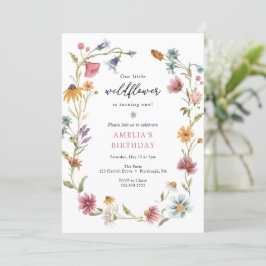 Invitación al cumpleaños de Little Wildflower