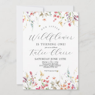 Invitación al cumpleaños de Little Wildflower