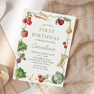 Invitación al cumpleaños de los agricultores para 