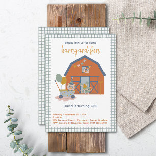 Invitación al cumpleaños de los animales de granja