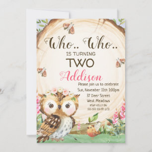 Invitación al cumpleaños de los Chicas de lechuza