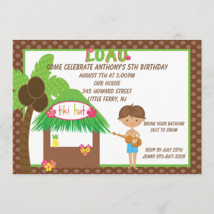 Invitación al cumpleaños de los chicos del Tiki Hu
