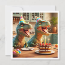 Invitación al cumpleaños de los dinosaurios, anima