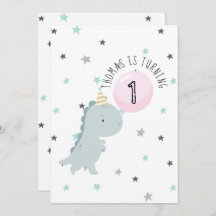 Invitación al cumpleaños de los dinosaurios curado