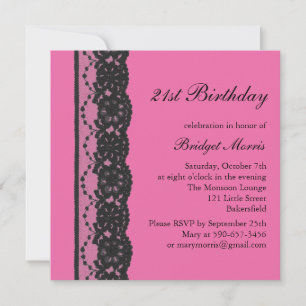 Invitación al cumpleaños de los encajes franceses