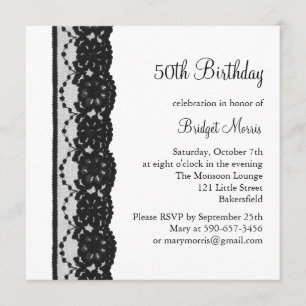 Invitación al cumpleaños de los encajes franceses