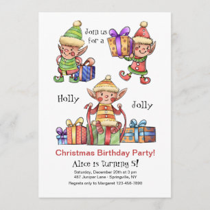 Invitación al cumpleaños de los Navidades de Water