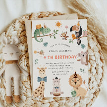 Invitación al cumpleaños de los niños con Fiesta d