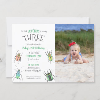 Invitación al cumpleaños de los niños con un poco 