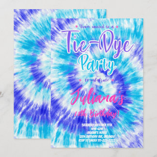 Invitación al cumpleaños de los niños de Blue Tied