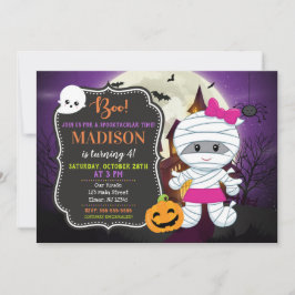Invitación al cumpleaños de los niños de Halloween