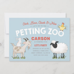Invitación al cumpleaños de los niños de Oink Baa