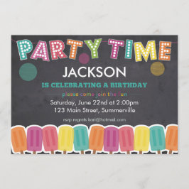 Invitación al cumpleaños de los niños - Hora del F