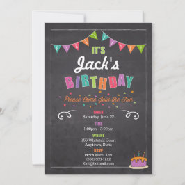 Invitación al cumpleaños de los niños (personaliza