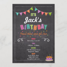 Invitación al cumpleaños de los niños (personaliza