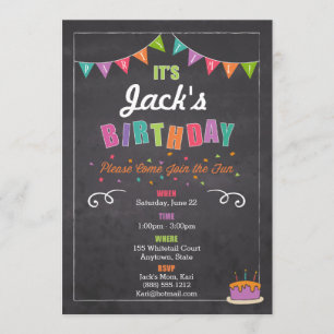 Invitación al cumpleaños de los niños (personaliza