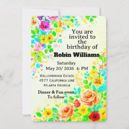 Invitación al cumpleaños de los niños personalizab