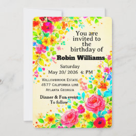Invitación al cumpleaños de los niños personalizab