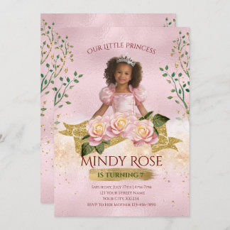 Invitación al cumpleaños de los niños princesas de