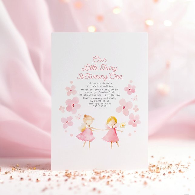 Invitación al cumpleaños de Magic Fairy (Fairy Birthday Invitations)