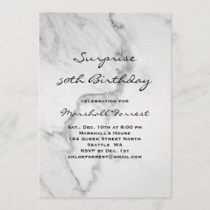 Invitación al cumpleaños de Marble