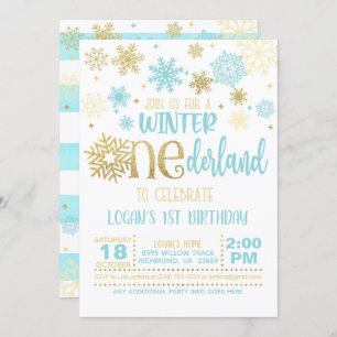 Invitación al cumpleaños de ONE-derland - Chico - 