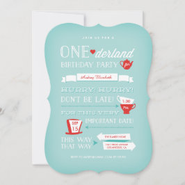 Invitación al cumpleaños de Onederland