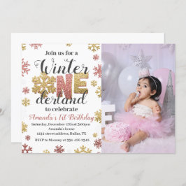Invitación al cumpleaños de Onederland, chica Wint