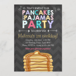 Invitación al cumpleaños de Pancake y Pajamas