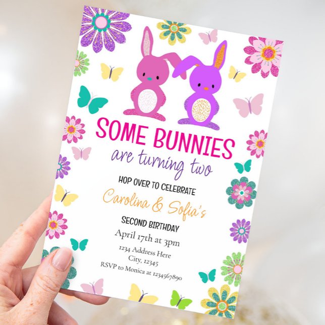 Invitación al cumpleaños de Pascua para hermanos (Subido por el creador)