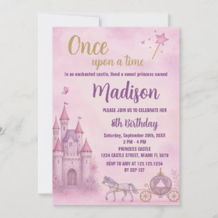 Invitación al cumpleaños de Princess