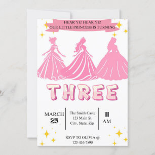 Invitación al cumpleaños de Princess