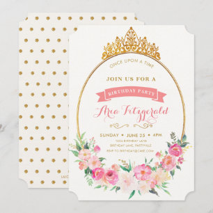 Invitación al cumpleaños de Princess
