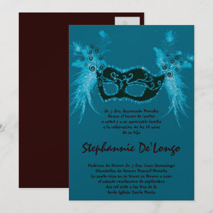 Invitación al cumpleaños de Quinceanera durante la