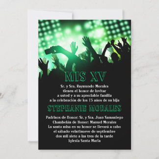 Invitación al cumpleaños de Quinceanera, estrella