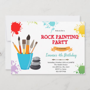 Invitación al cumpleaños de Rock