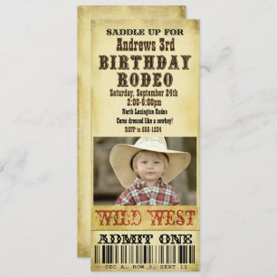 Invitación al cumpleaños de Rodeo