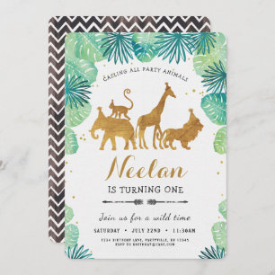 Invitación al cumpleaños de Safari