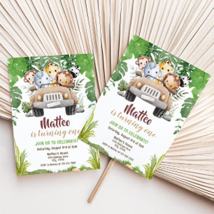 Invitación al cumpleaños de Safari