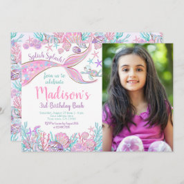 Invitación al cumpleaños de Sirena