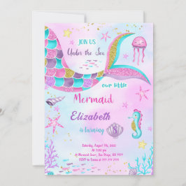 Invitación al cumpleaños de Sirena