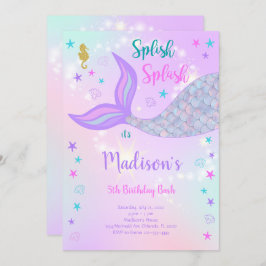Invitación al cumpleaños de Sirena