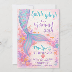 Invitación al cumpleaños de Sirena
