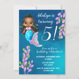 Invitación al cumpleaños de Sirena